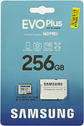Samsung EVO Plus <MB-MC256SA> microSDXC Memory Card 256Gb Class10 UHS-I U3 A2 V30 + microSD--> SD Adapter