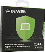 Антивирус Dr.WEB Security Space на 2 ПК <BHW-B-12M-2-A3> (BOX, без DVD) на 1 год