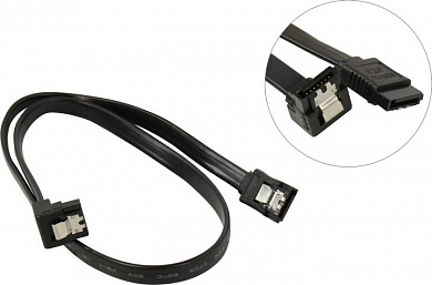 Telecom <TUS705> Кабель SATA, Г-образный коннектор 0.5м