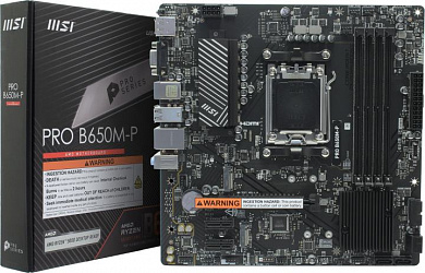 MSI PRO B650M-P (RTL) AM5 <B650> PCI-E Dsub+HDMI+DP 2.5GbLAN SATA MicroATX 4DDR5
