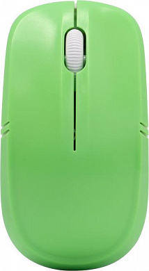 DELUX Wireless Mouse <M-136 White/Green> (RTL) USB 3btn+Roll