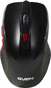 SVEN Wireless Optical Mouse <RX-450W Black> (RTL) USB 6btn+Roll