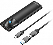 Корпус SSD ORICO (ORICO-PWEM2-G2-BK-EP) USB 3.2 Gen2 NVMe/NGFF(SATA) 10 Гбит/с черный