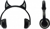 Наушники с микрофоном QUMO Party Cat (Bluetooth5.0, с регулятором громкости, подсветка)
