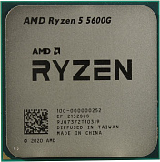 CPU AMD Ryzen 5 5600G     (100-000000252)   3.9 GHz/6core/SVGA RADEON/3+16Mb/65W Socket AM4