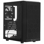 Minitower SilverStone Precision PS15 PRO <SST-PS15B-PRO> Black MicroATX без БП, с окном