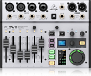 Behringer FLOW 8 цифровой микшер, 8 каналов: вход 4 TRS, 2 XLR, 2 XLR/TRS, USB порт