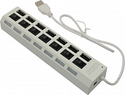 Smartbuy <SBHA-7207-W> 7-port USB2.0 Hub с выключателями