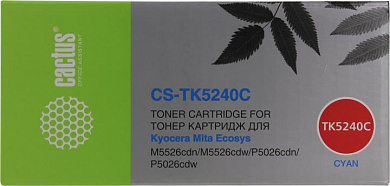 Картридж Cactus CS-TK5240C Cyan для Kyocera Ecosys M5526cdn/M5526cdw/P5026cdn/P5026cdw