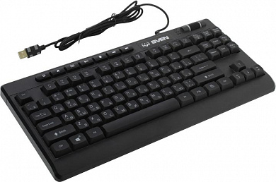 Клавиатура SVEN KB-G8200 Black <USB> 95КЛ+7КЛ М/Мед, подсветка клавиш