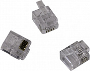 RJ-12(6P6C) Коннектор телефонный (упаковка 100шт)