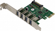 ExeGate EXE-314 (OEM) PCI-Ex1, USB3.0, 4 port-ext <EX283716RUS>