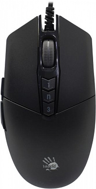 Bloody Gaming Mouse <P91 Pro Stone Black> (RTL) USB 8btn+Roll