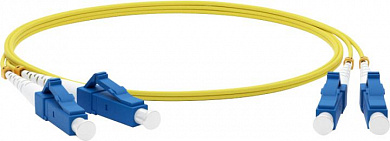 Hyperline <FC-D2-9-LC/UR-LC/UR-H-5M-LSZH-YL> Patch cord ВО, LC-LC, duplex, SM 9/125 5м