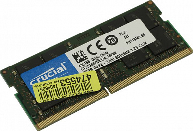 Crucial <CT32G4SFD832A> DDR4 SODIMM 32Gb <PC4-25600> (for NoteBook)