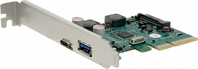 Orient AM-U3142PE-AC (RTL) PCI-Ex4, USB3.2 1 port-ext, USB3.2-C1 port-ext