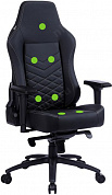 Кресло игровое Cactus CS-CHR-0112BL-M черный с подголов.