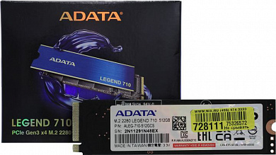 SSD 512 Gb M.2 2280 M ADATA LEGEND 710 <ALEG-710-512GCS>