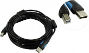 Vention <VAS-A16-B500> Кабель USB 2.0 A-->B 5м 1 фильтр