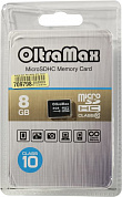 OltraMax <OM008GCSDHC10 w/a Adap> microSDHC 8Gb Class10