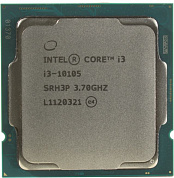 CPU Intel Core i3-10105      3.7 GHz /4core/SVGA UHD Graphics630/6Mb/65W/8 GT/s LGA1200