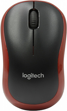 Logitech M185 Red Wireless Mouse <910-002240> (RTL) USB 3btn+Roll уменьшенная