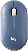 Logitech Pebble M350 Blueberry Wireless Mouse <910-006753> (RTL) USB&Bluetooth 3btn+Roll