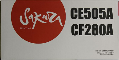 Картридж SAKURA CE505A/CF280A  для HP LJ M400/401/425, P2035/P205