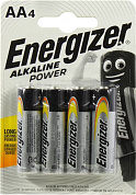 Energizer POWER <246599/890737> (LR6) Size "AA", 1.5V, щелочной (alkaline) <уп. 4 шт>