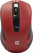 Defender Wireless Optical Mouse <MM-605 Red> (RTL) USB 3btn+Roll <52605>