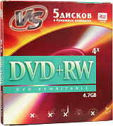 DVD+RW Disc VS  4.7Gb  4x <уп. 5 шт> <620588>