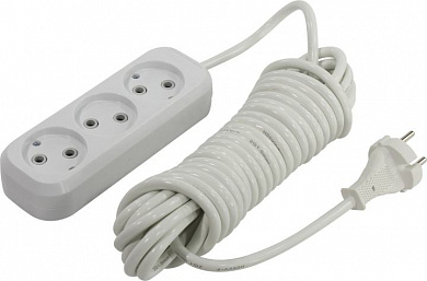 Удлинитель Smartbuy SBE-10-3-07-N White <7м> (3 розетки)