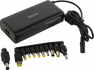 Buro <BUM-1187H90> блок питания (12-20V, 90W) +11 сменных разъёмов