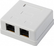 Exegate SM2-RJ45-C5 <EX292843RUS> Розетка внешняя двойная RJ-45 кат.5e