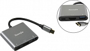 KS-is <KS-342P> Кабель-адаптер USB-C -> HDMI(F)+USB3.0+USB-C