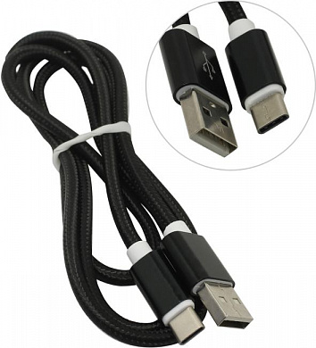 Кабель USB  AM-->USB-C M 1м