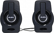 Колонки SVEN 255 Black (2x3W, RGB, питание от USB)