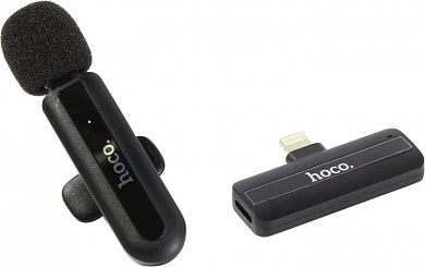 Hoco L20 Black <655484> Беспроводной петличный микрофон