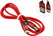 Hoco <X14 USB-C M Red/Black> Кабель USB 2.0 AM-->USB-C 1м