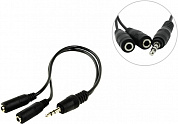 5bites <AA-3MF2-02BK> Кабель-разветвитель Jack3.5-M --> 2xJack3.5-F