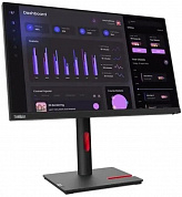 63CFMATXUK Монитор Lenovo 23.8" ThinkVision T24i-30 черный IPS LED 4ms 16:9 HDMI матовая HAS Piv 250cd 178гр/178гр 1920