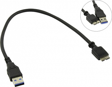 KS-is <KS-465-0.3> Кабель USB 3.0 AM-->micro-B 0.3м
