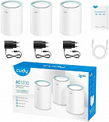 CUDY <M1300 (3-pack)> Mesh Wi-Fi System