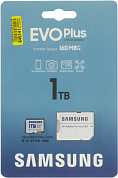 Samsung EVO Plus <MB-MC1T0SA> microSDXC Memory Card 1Tb Class10 UHS-I U3 A2, V30 + microSD--> SD Adapter