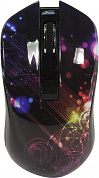 QUMO Wireless Optical Mouse <Fractal M25> (RTL) USB  4btn+Roll, беспроводная