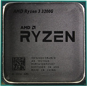 CPU AMD Ryzen 3 3200G     (YD3200C5)    3.6 GHz/4core/SVGA RADEON Vega 8/2+4Mb/65W Socket AM4