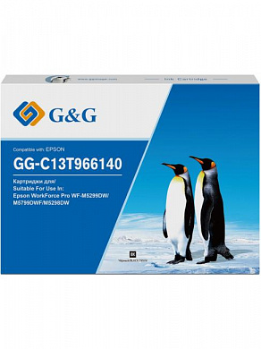 Картридж G&G GG-C13T966140 Black для Epson WorkForce Pro WF-M5299DW/M5799DWF/M5298DW
