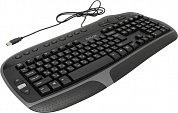 Клавиатура DELUX <K9050 USB Black> 104КЛ + 15КЛ М/Мед