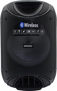Колонка Ginzzu GM-223 (40W, Bluetooth, USB, microSD, FM, ПДУ, Li-Ion)