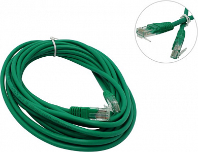 Patch Cord UTP  кат.5e  5м, зелёный
